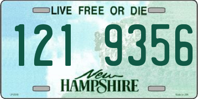 NH license plate 1219356