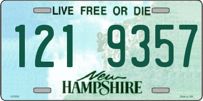 NH license plate 1219357