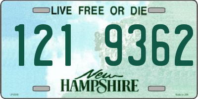 NH license plate 1219362