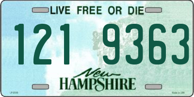 NH license plate 1219363