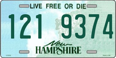 NH license plate 1219374