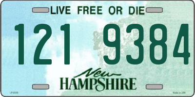 NH license plate 1219384