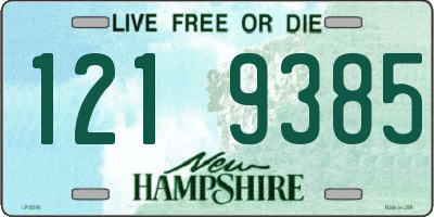 NH license plate 1219385