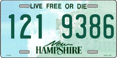 NH license plate 1219386