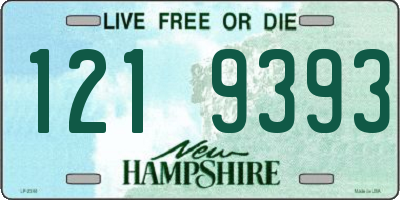 NH license plate 1219393