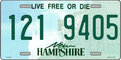NH license plate 1219405