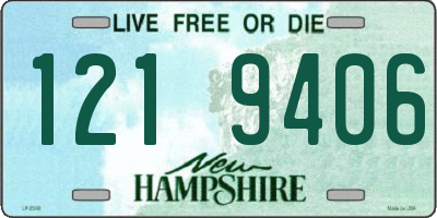 NH license plate 1219406