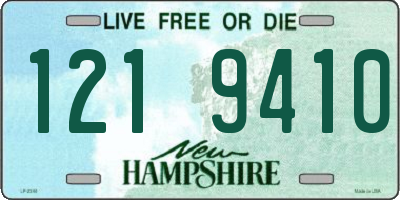 NH license plate 1219410