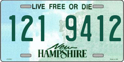 NH license plate 1219412