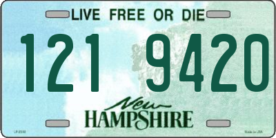NH license plate 1219420