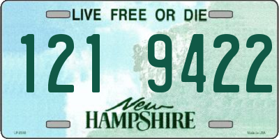 NH license plate 1219422