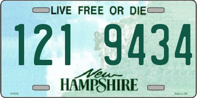 NH license plate 1219434