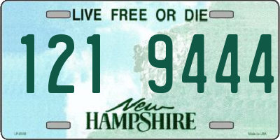 NH license plate 1219444