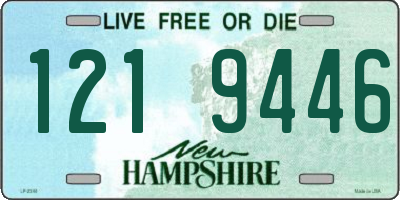 NH license plate 1219446