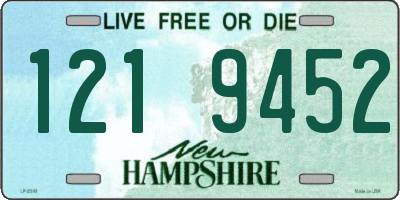 NH license plate 1219452