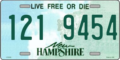 NH license plate 1219454