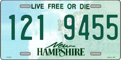 NH license plate 1219455