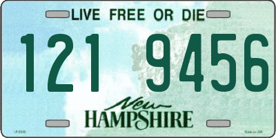 NH license plate 1219456