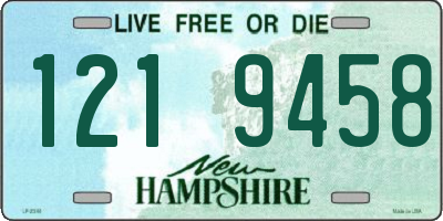 NH license plate 1219458