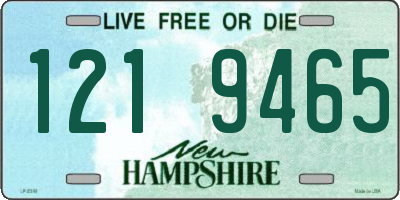 NH license plate 1219465