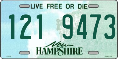 NH license plate 1219473