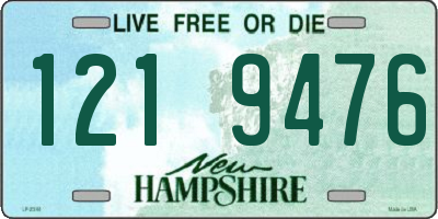 NH license plate 1219476