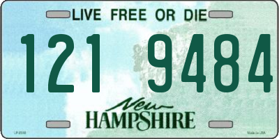 NH license plate 1219484