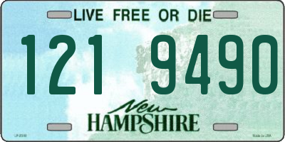 NH license plate 1219490