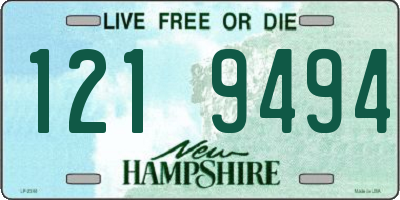 NH license plate 1219494
