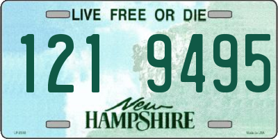 NH license plate 1219495