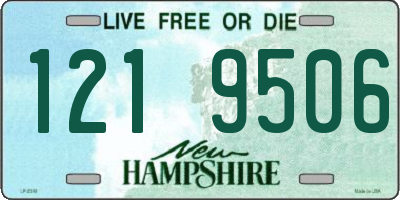 NH license plate 1219506