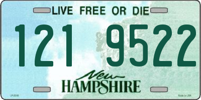 NH license plate 1219522