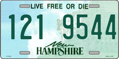 NH license plate 1219544