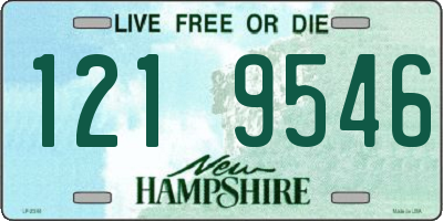 NH license plate 1219546