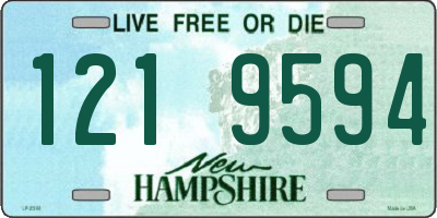 NH license plate 1219594