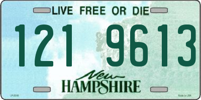 NH license plate 1219613