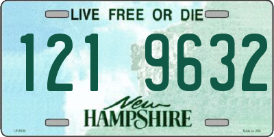 NH license plate 1219632