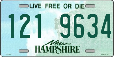 NH license plate 1219634