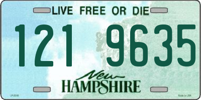 NH license plate 1219635