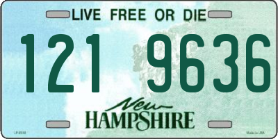 NH license plate 1219636