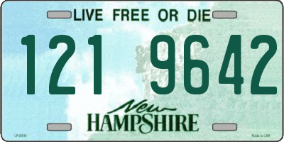 NH license plate 1219642