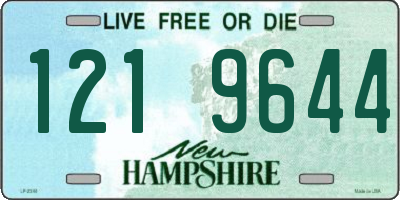 NH license plate 1219644