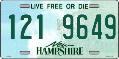 NH license plate 1219649
