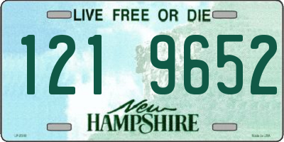 NH license plate 1219652