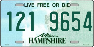 NH license plate 1219654