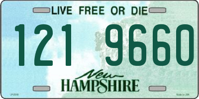 NH license plate 1219660