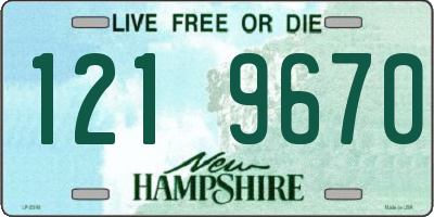 NH license plate 1219670