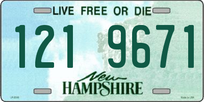 NH license plate 1219671