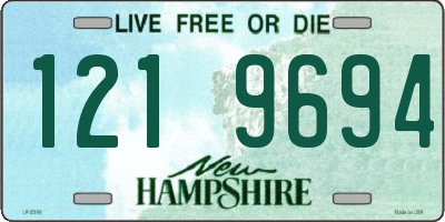 NH license plate 1219694