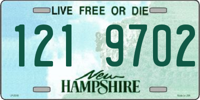 NH license plate 1219702